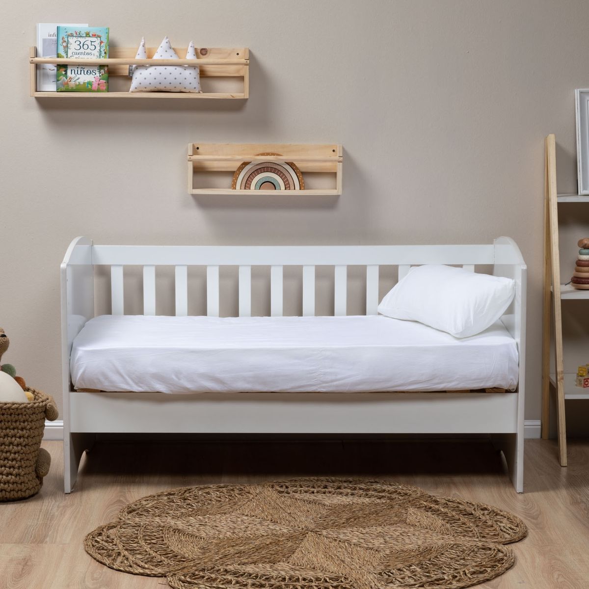 MICA KIDS - Sábana Bajera Infantil De Cuna Algodón 180 Hilos Mica Kids