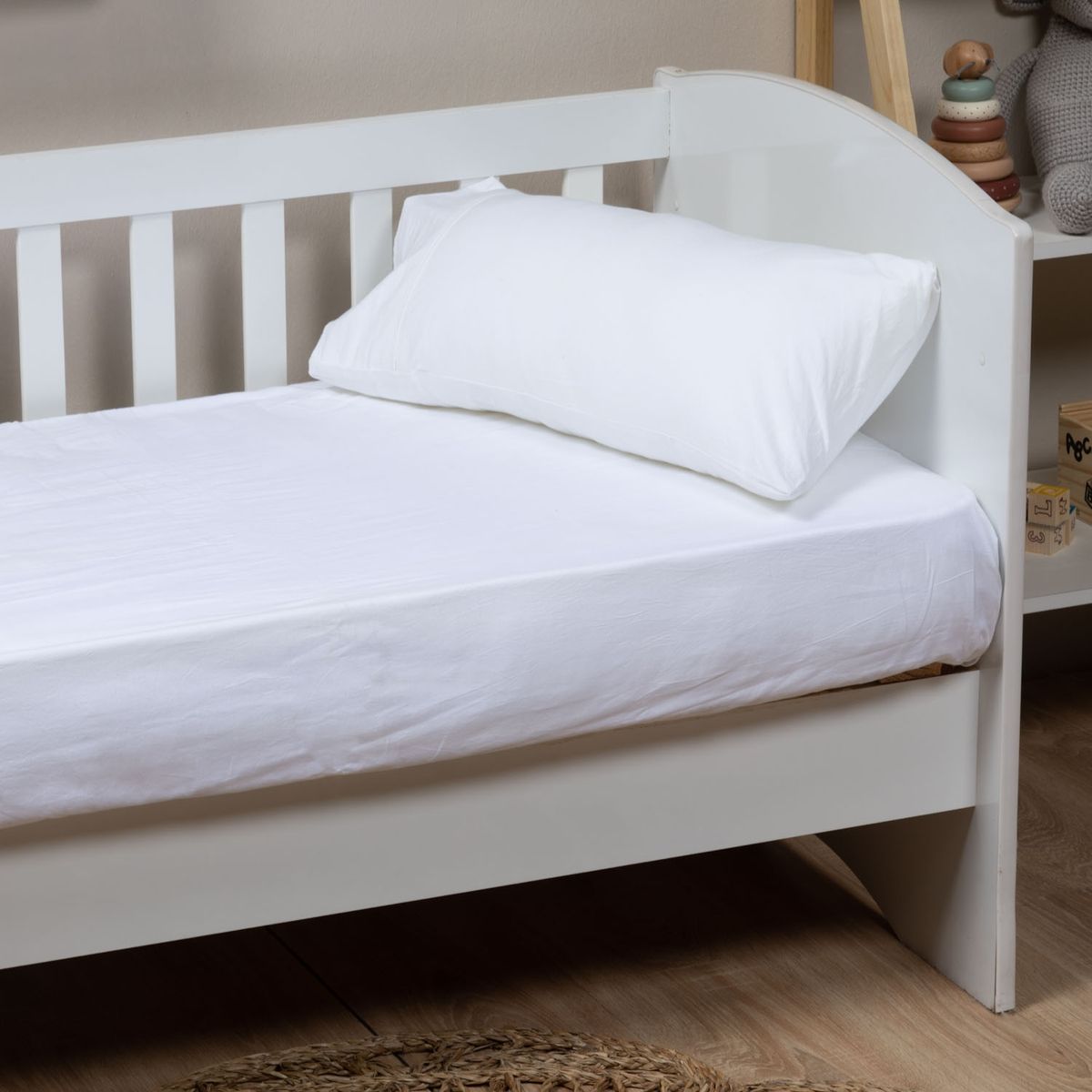 MICA KIDS - Sábana Bajera Infantil De Cuna Algodón 180 Hilos Mica Kids