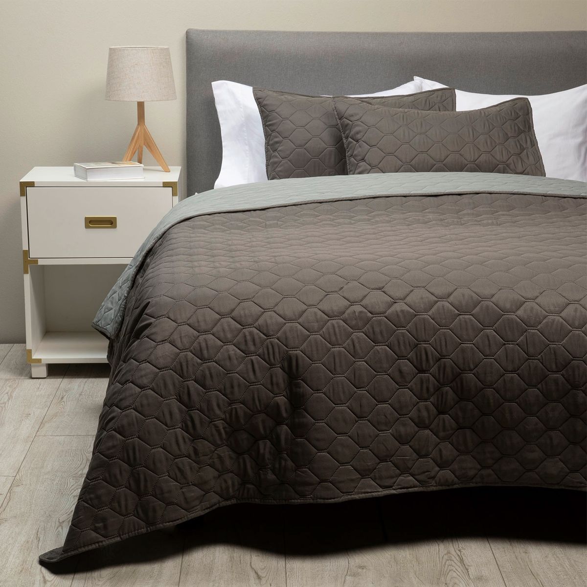 MICA - Cubrecama Bicolor + Funda De Almohada Mica