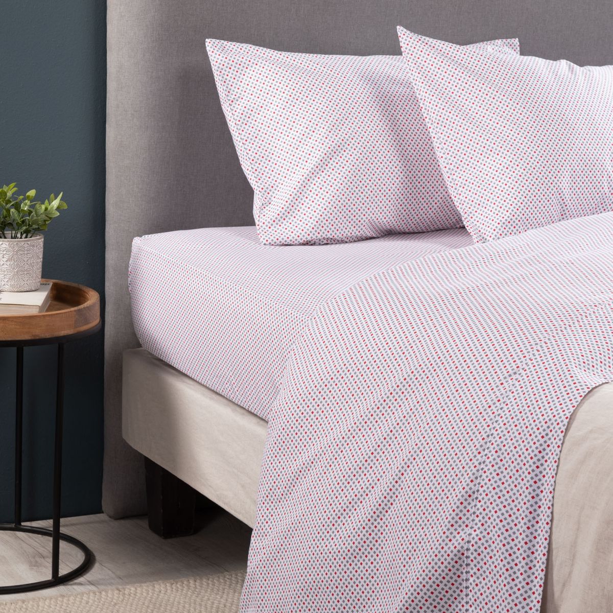 BASEMENT HOME - Juego de Sábanas Algodón 180 Hilos Estampado Vidal