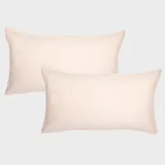 CASA CANTABRIA - Set 2 Fundas Almohada 100% Lino Beige