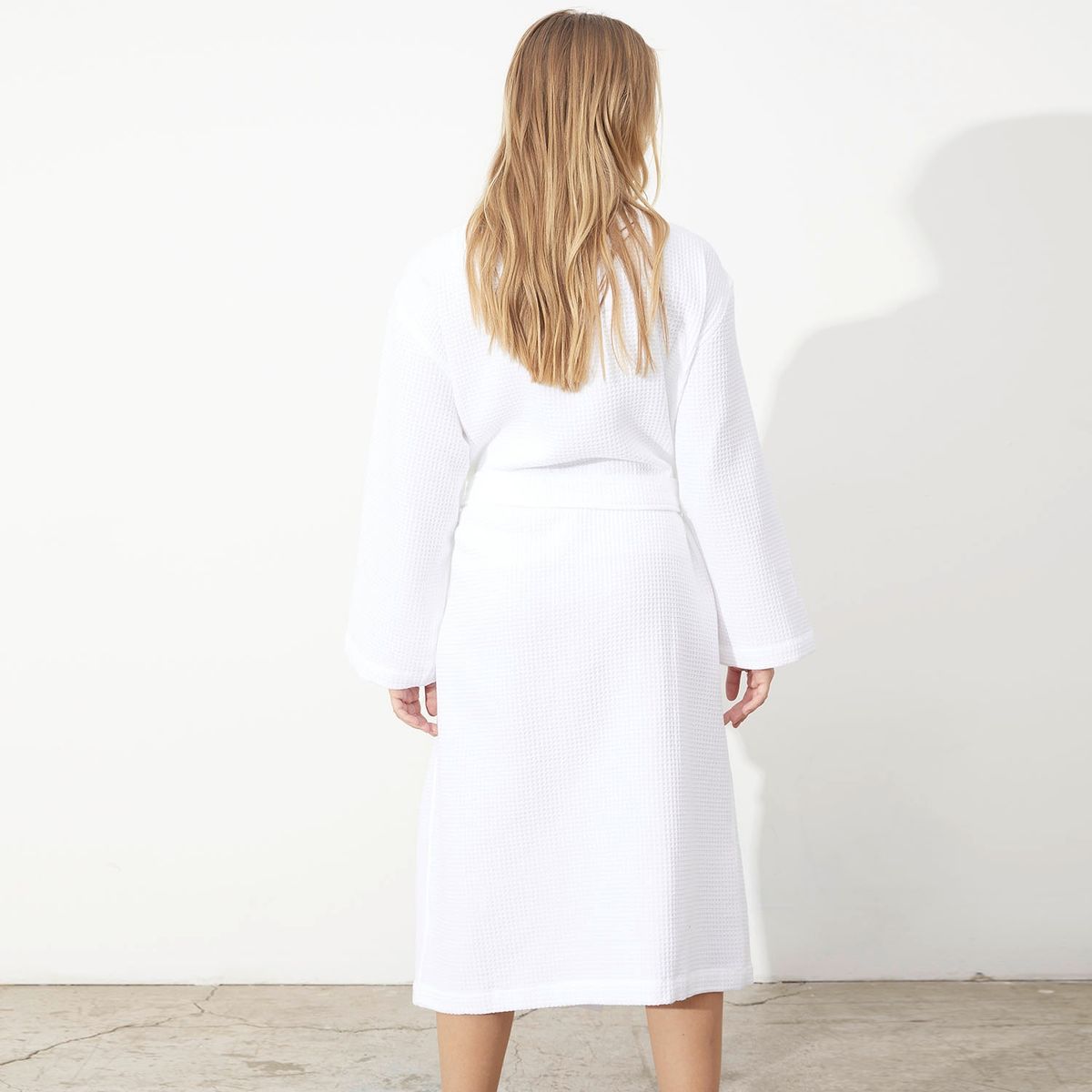 CASA CANTABRIA - Bata De Baño Waffle Algodón Casa Cantabria