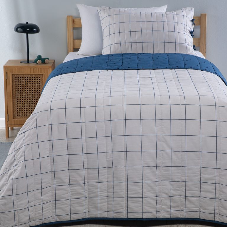 MICA KIDS Cubrecama Max 1.5 Plazas 100% Algodón Reversible + Fundas De Almohada