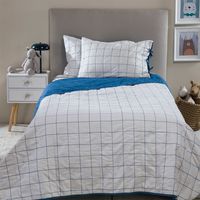 Cubrecama Max 1.5 Plazas 100% Algodón Reversible + Fundas De Almohada