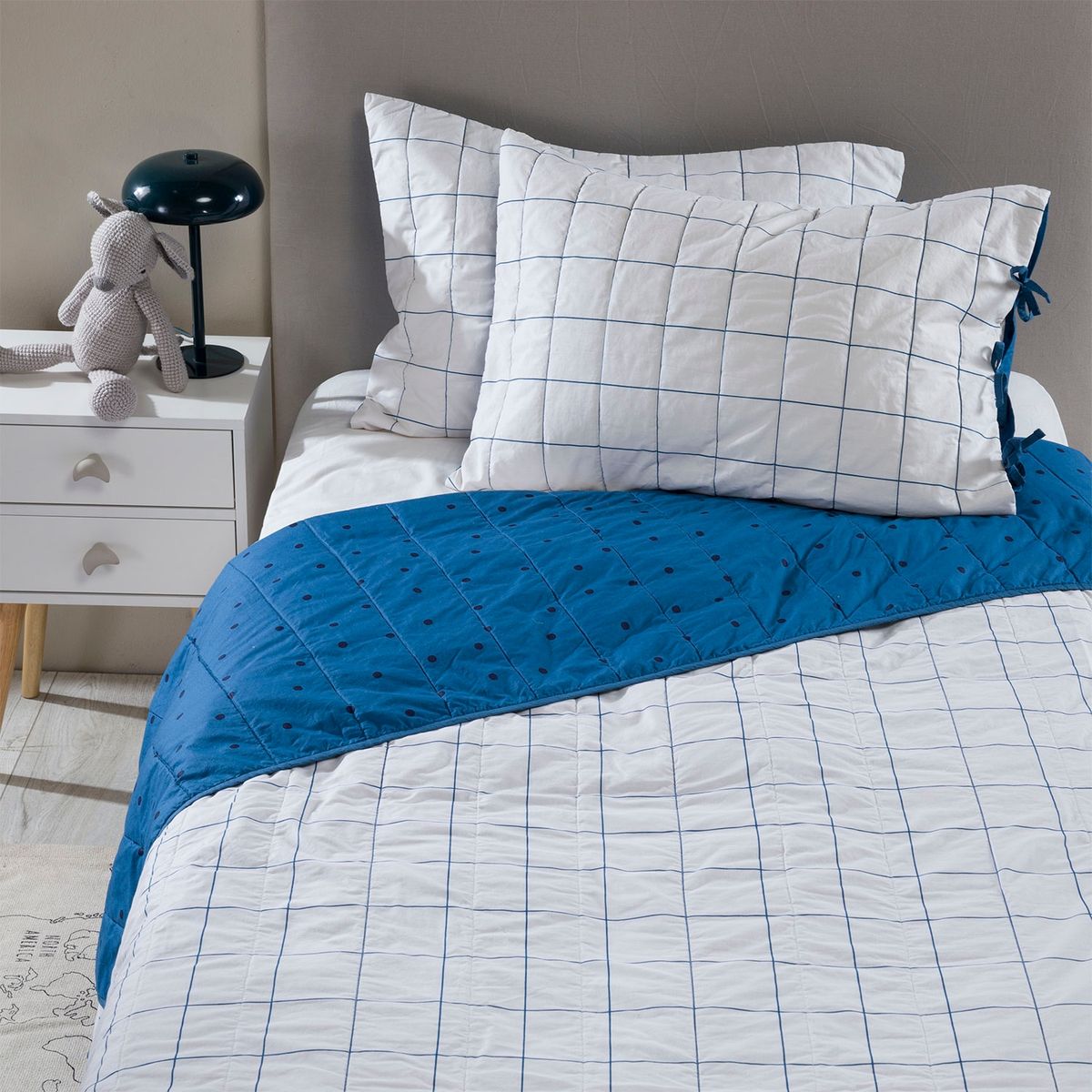 MICA KIDS - Cubrecama Max 1.5 Plazas 100% Algodón Reversible + Fundas De Almohada Mica Kids