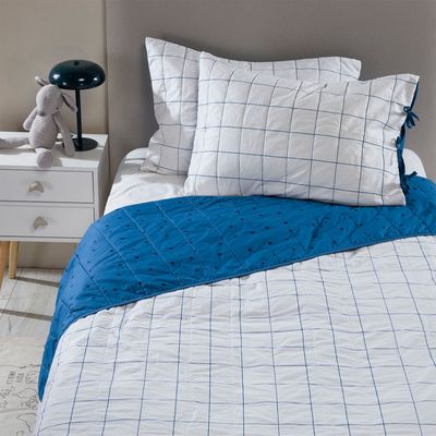 Imagen 2 del producto Cubrecama Max 1.5 Plazas 100% Algodón Reversible + Fundas De Almohada