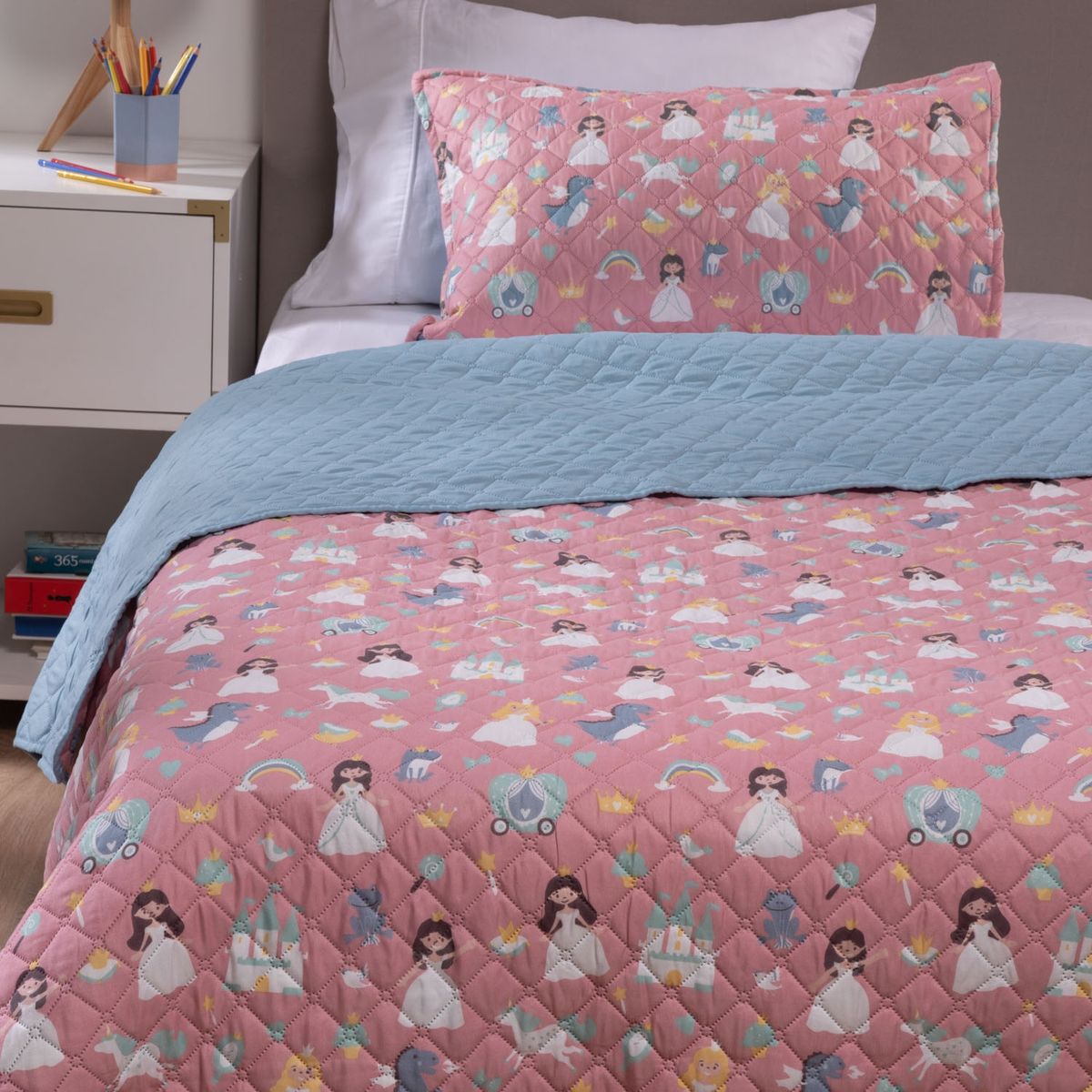 MICA KIDS - Cubrecama Infantil Hp Estampado Mica Kids