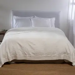 CASA CANTABRIA - Cubrecama Quilt Gaia Blanco Algodón