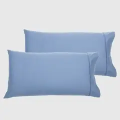 MICA - Fundas de Almohada Algodón 180 Hilos Negro