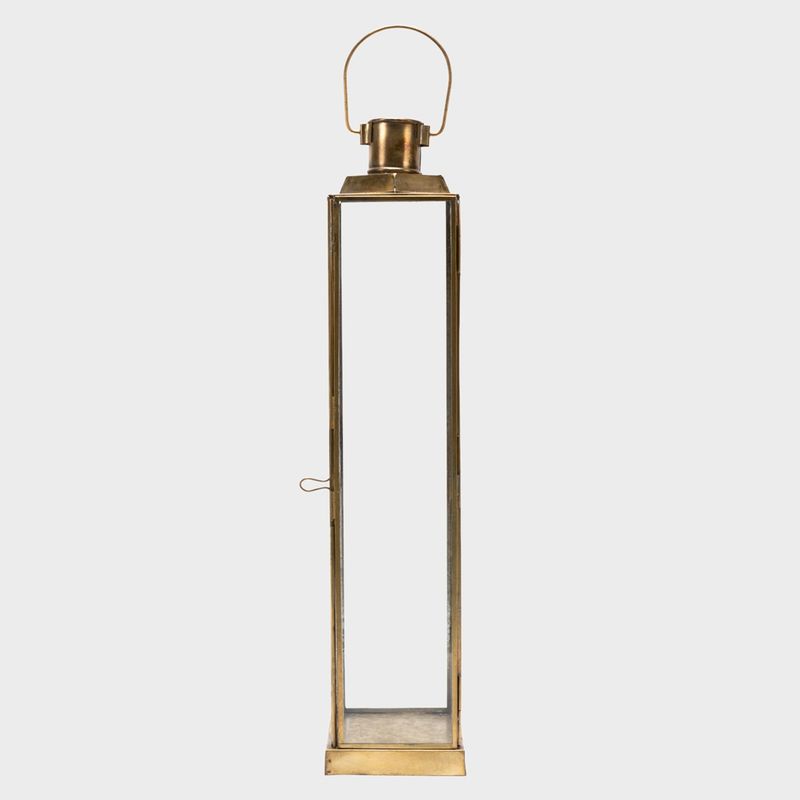 BASEMENT HOME - Farol Metal Dorado 14X14X40 Cm Basement Home