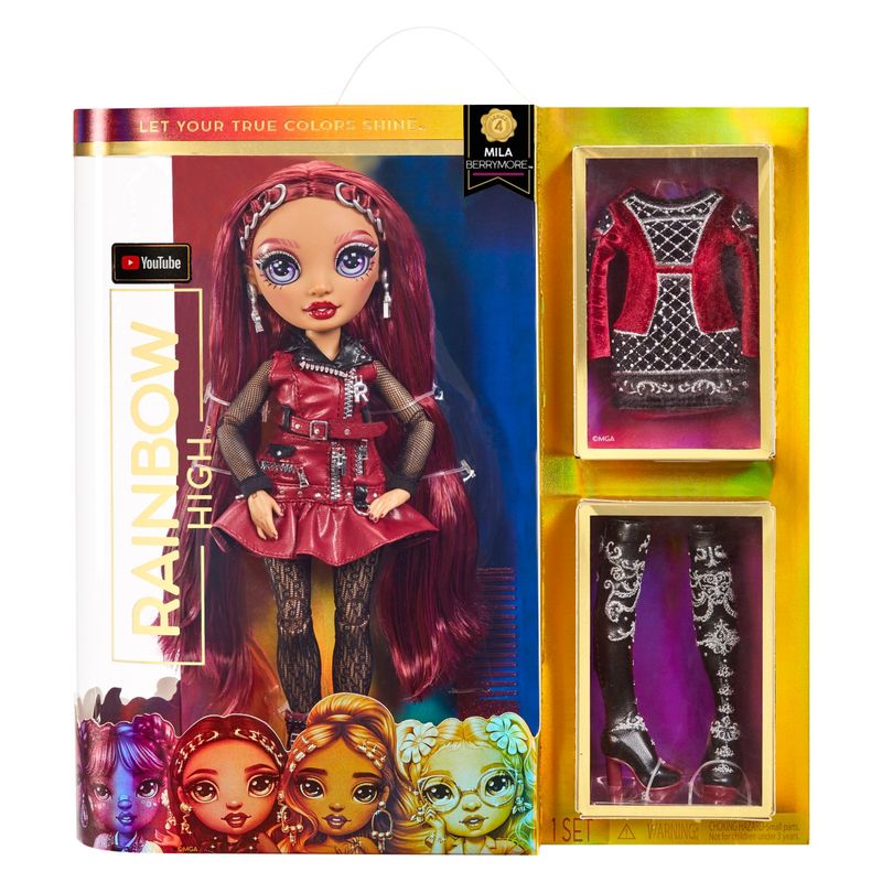 RAINBOW HIGH - Muñeca Rainbow High Core Fashion Doll S4- Mila Berrymore (Burgundy)