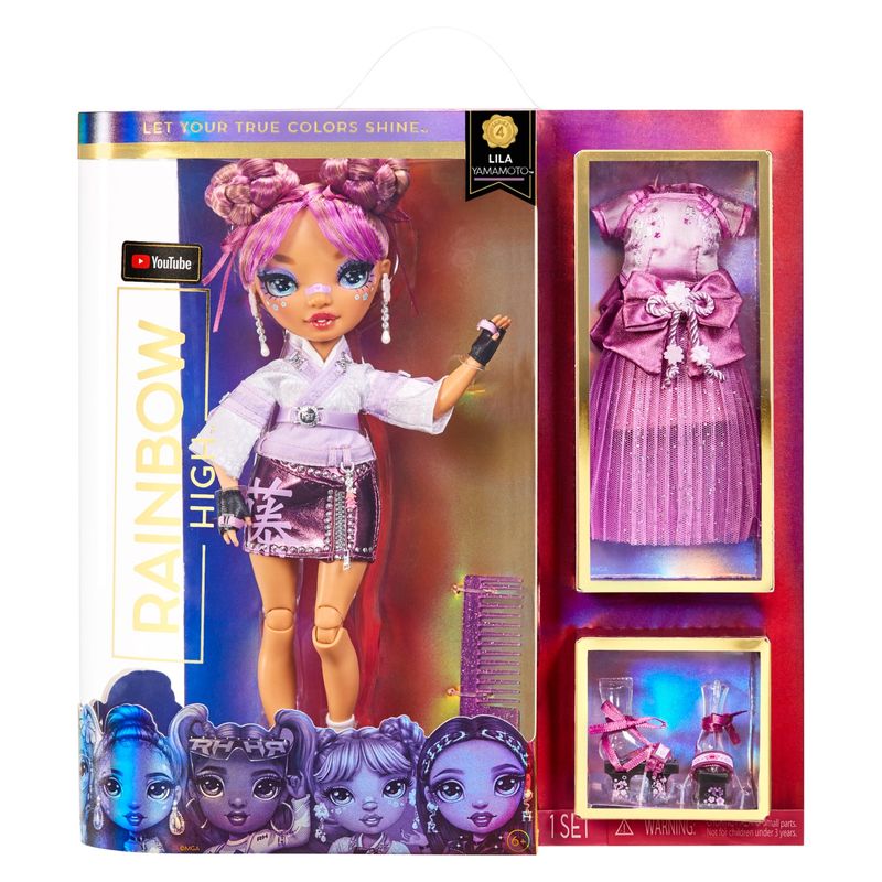 RAINBOW HIGH - Muñeca Rainbow High Core Fashion Doll S4- Lila Yamamoto (Mauve)