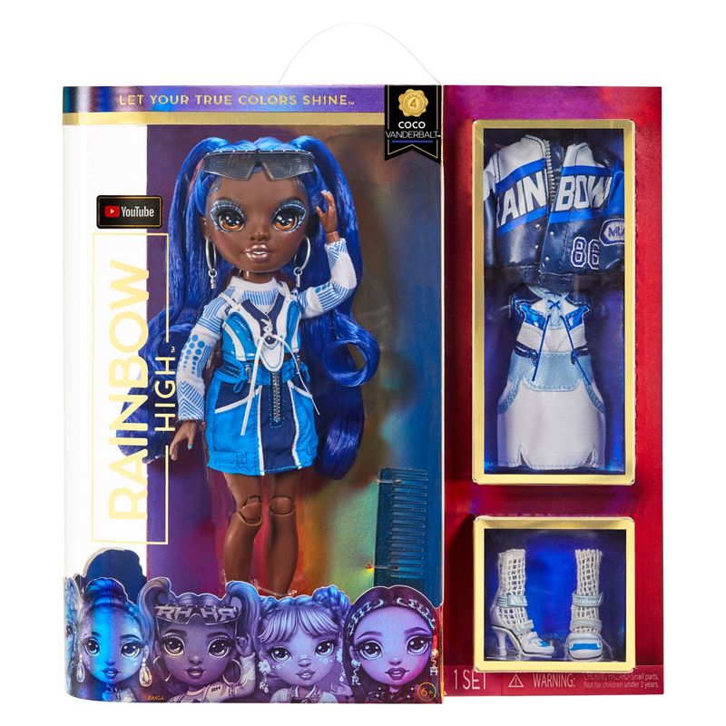 RAINBOW HIGH - Muñeca Rainbow High Core Fashion S4- Coco Vanderbalt (Cobalt)