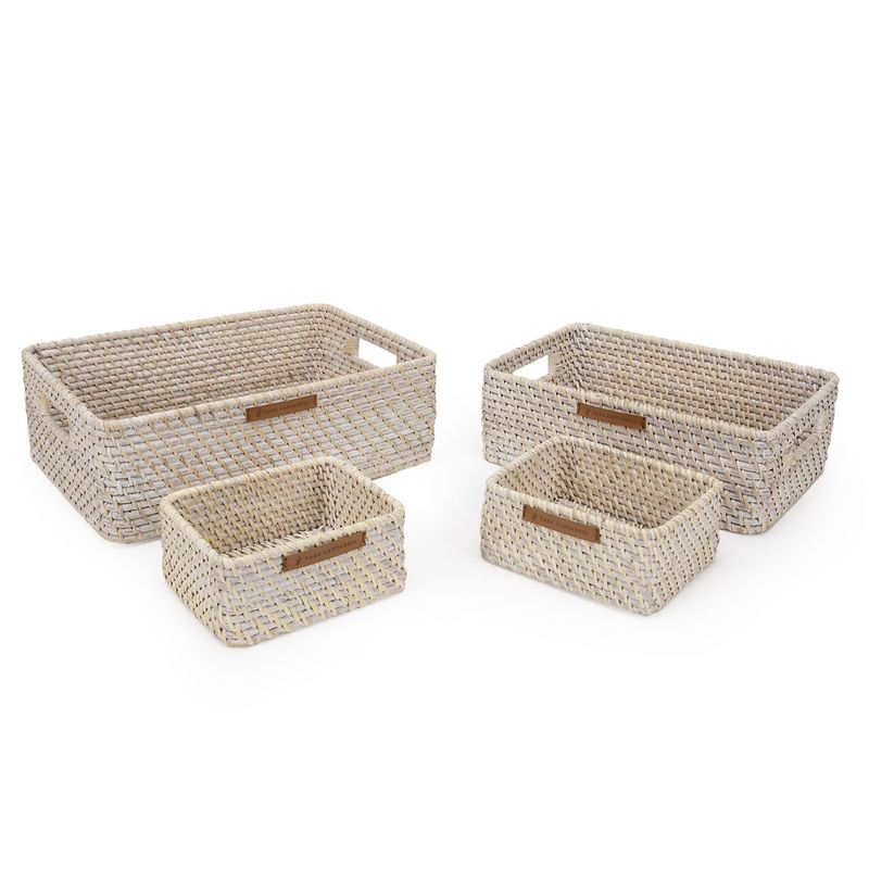 CASA CANTABRIA - Set 3 Canastos 19X15X8Cm 35X23X11Cm 40X28X13 Cm Casa Cantabria