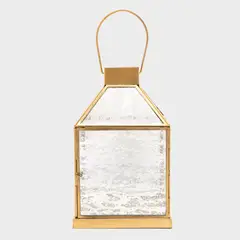 CASA CANTABRIA - Farol Metal Dorado 15x15x25 cm