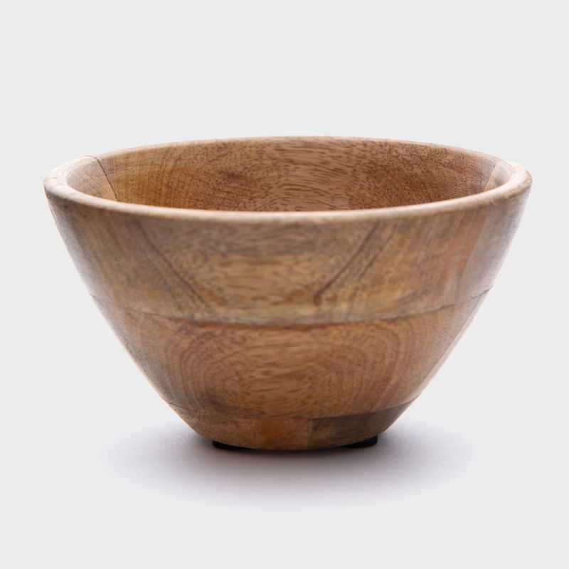 CASA CANTABRIA - Adorno Centro De Mesa Bowl Madera 15X8 Cm Casa Cantabria