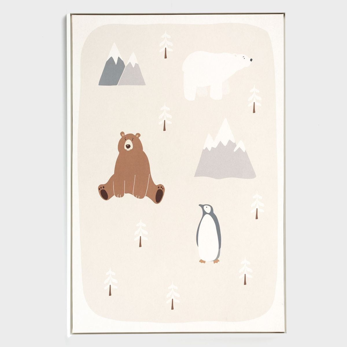 BASEMENT HOME - Cuadro Infantil Basement Home Animales Ártico