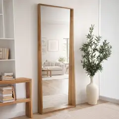 CASA CANTABRIA - Espejo Pie Madera 90X180Cm