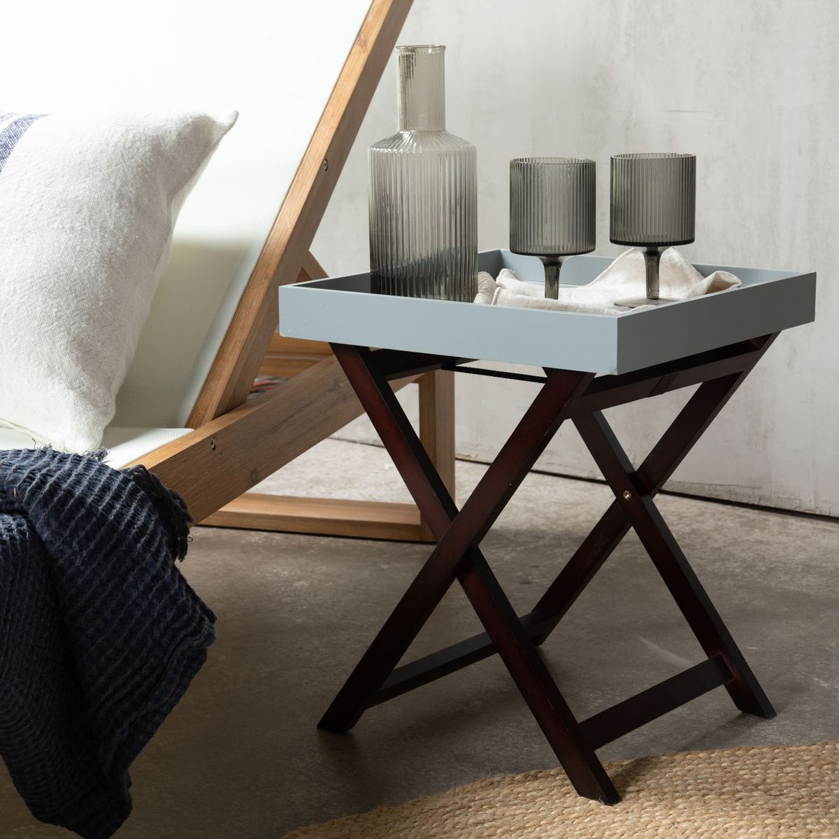 BASEMENT HOME - Mesa Lateral Plegable 45x37 Cm Basement Home