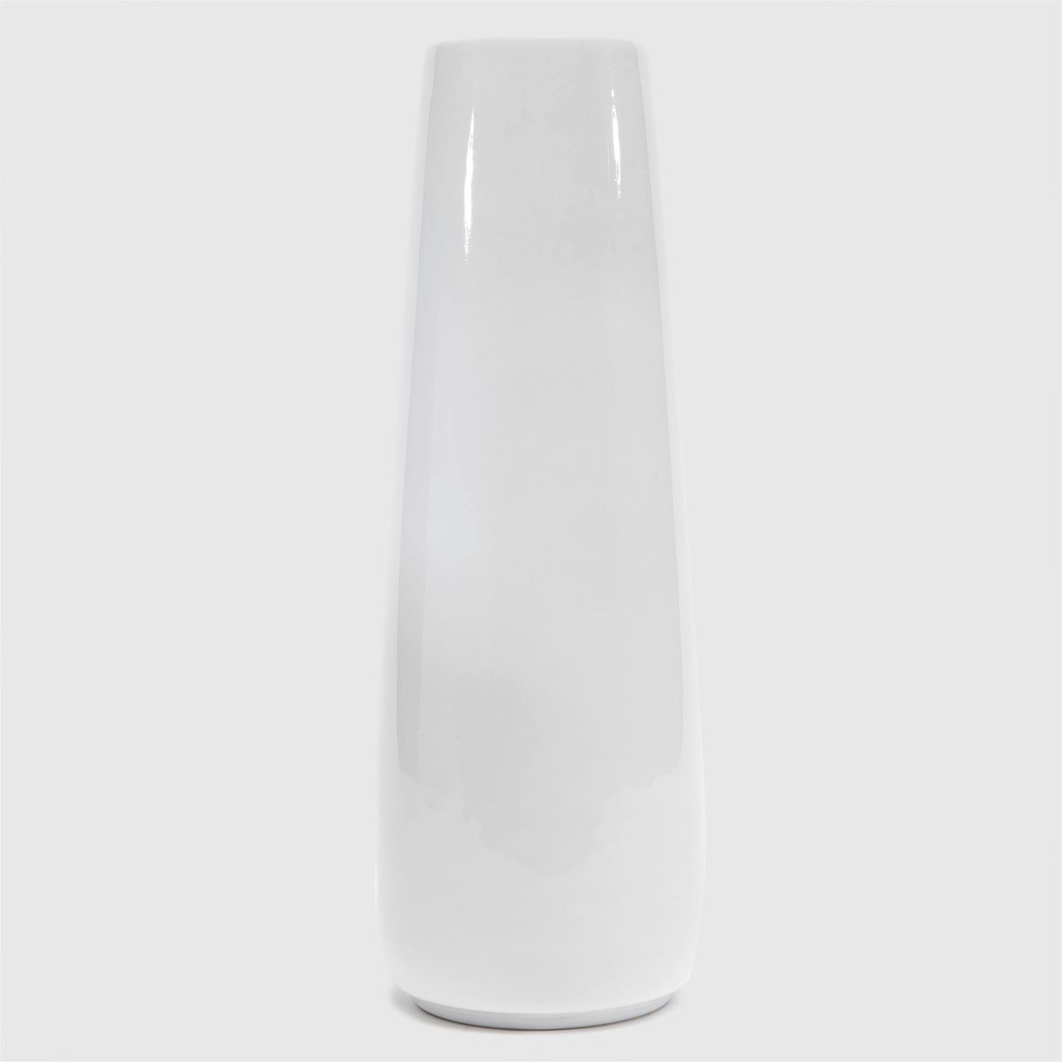 CASA CANTABRIA - Florero Cerámica Blanco 35x12 Cm Casa Cantabria