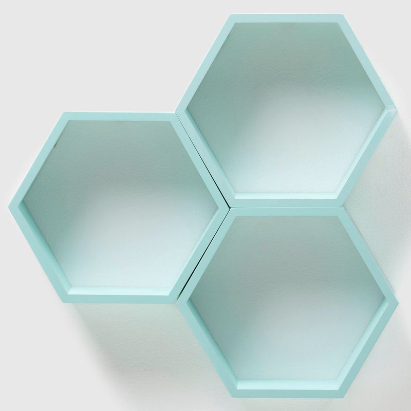 MICA - Repisa Geométrica Mica Turquesa