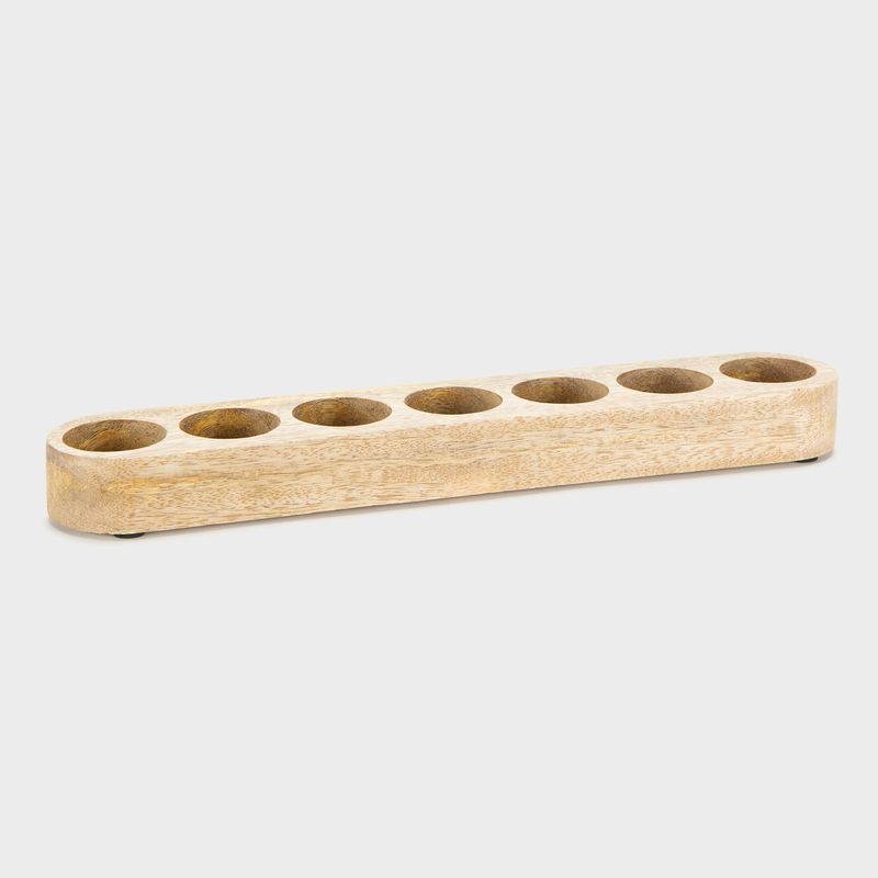 CASA CANTABRIA - Candelabro Madera 24x4x3 Cm Casa Cantabria