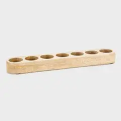 CASA CANTABRIA - Candelabro Madera 24x4x3 Cm