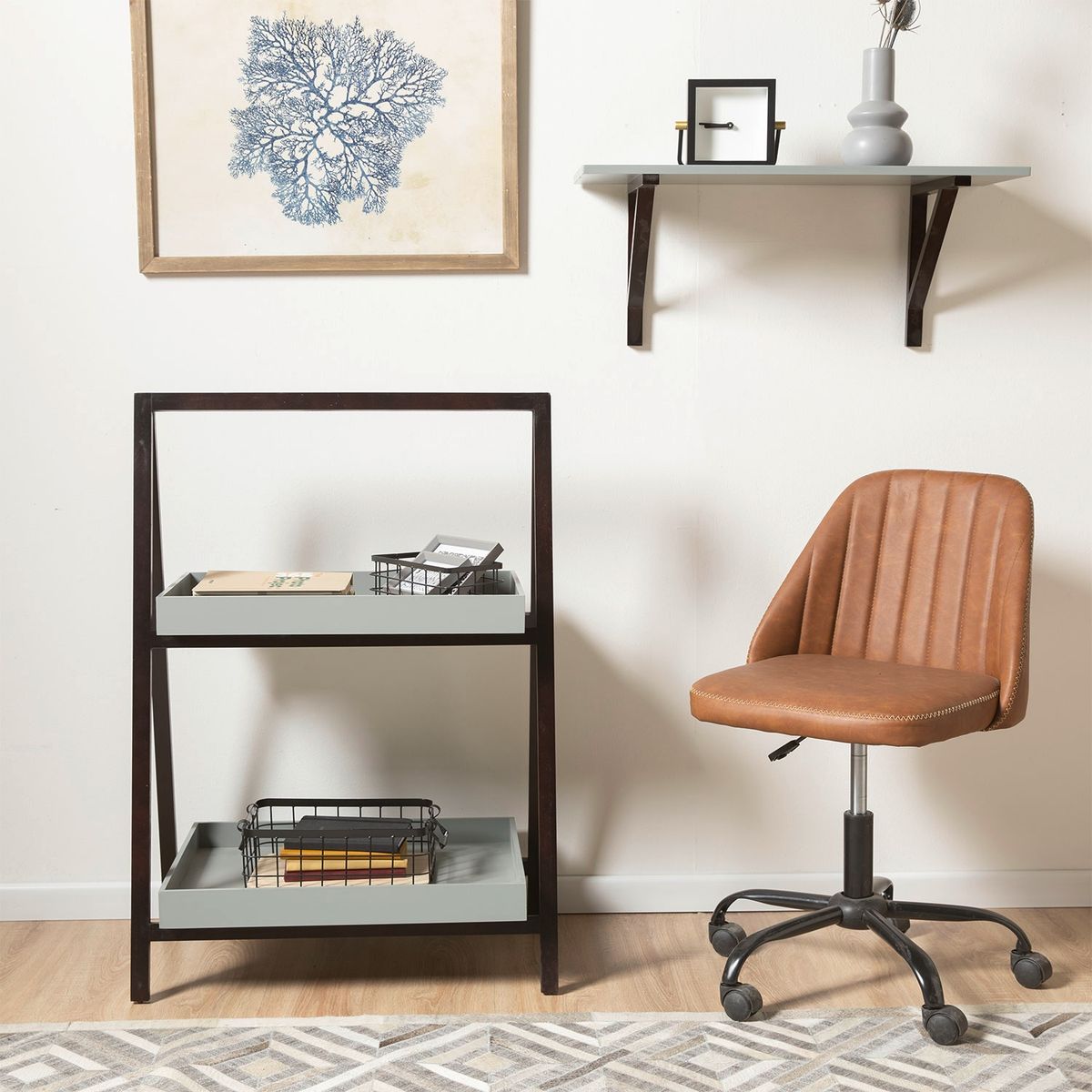 BASEMENT HOME - Organizador Repisa Gris Largo 76Cm Basement Home