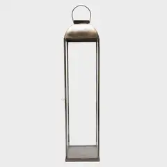 CASA CANTABRIA - Farol Metal Envejecido 20x20x83 Cm