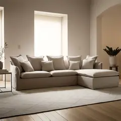 BASEMENT HOME - Sofá Seccional Derecho Atlanta 4 Cuerpos