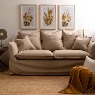 BASEMENT HOME - Sofá 2 Cuerpos Atlanta Tela