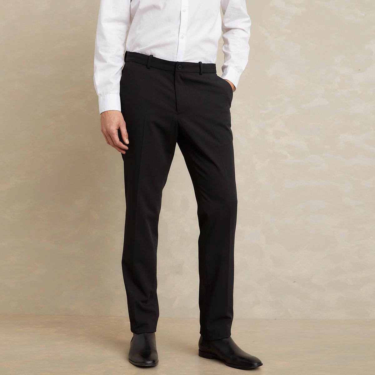 WOLF&HANK - Pantalón de Traje Slim Fit Wolf&Hank Hombre Negro