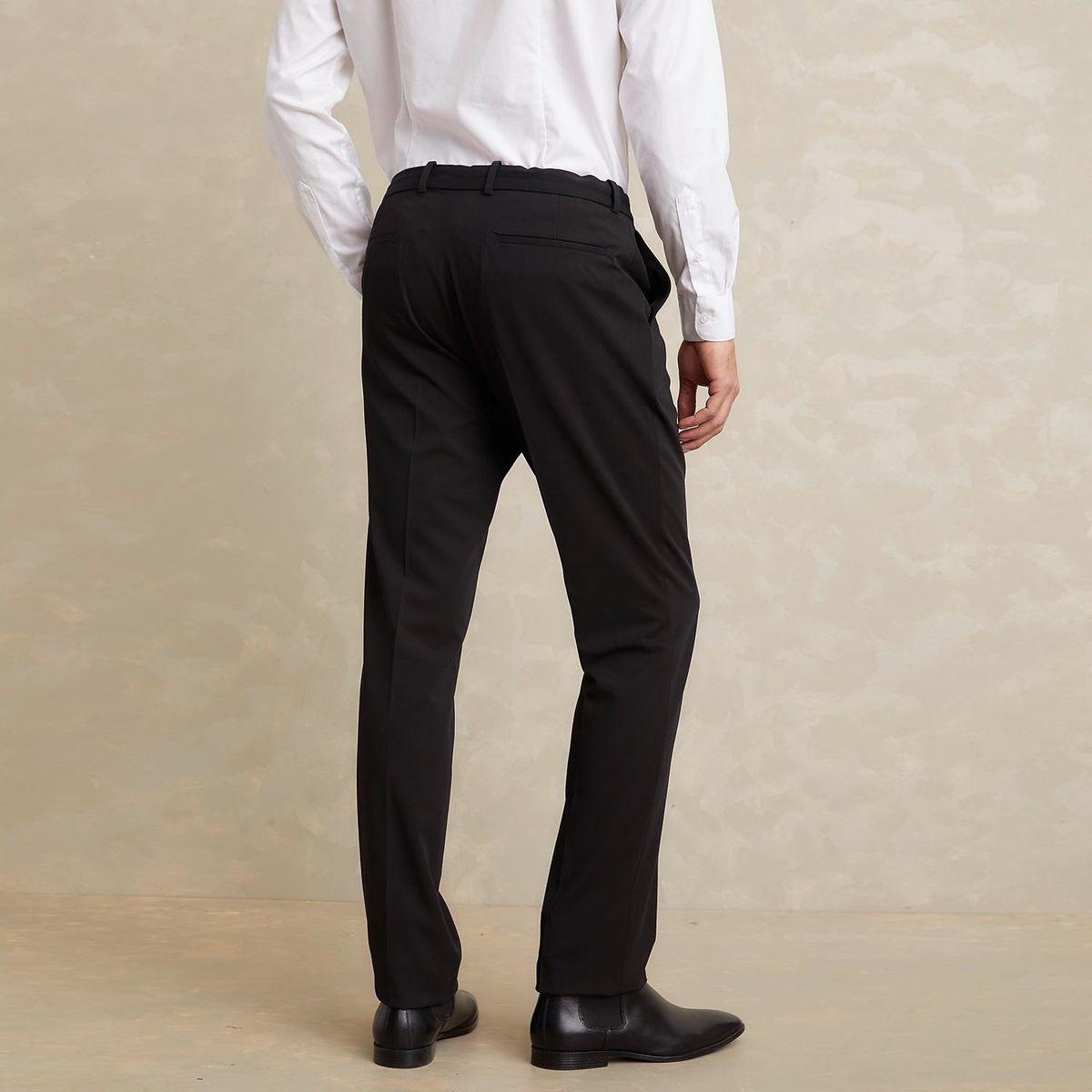 WOLF&HANK - Pantalón de Traje Slim Fit Wolf&Hank Hombre Negro