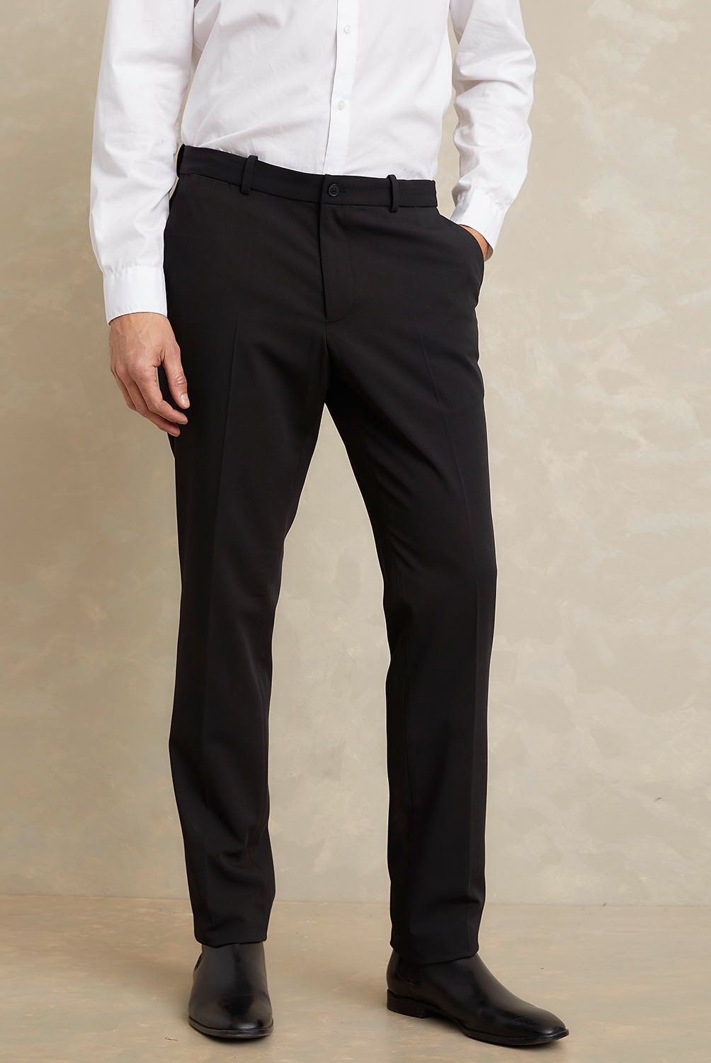 WOLF&HANK - Pantalón de Traje Slim Fit Wolf&Hank Hombre Negro