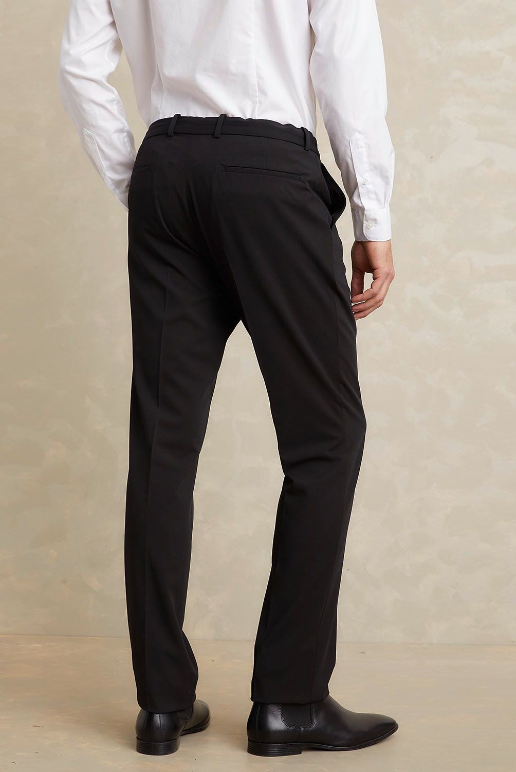 WOLF&HANK - Pantalón de Traje Slim Fit Wolf&Hank Hombre Negro