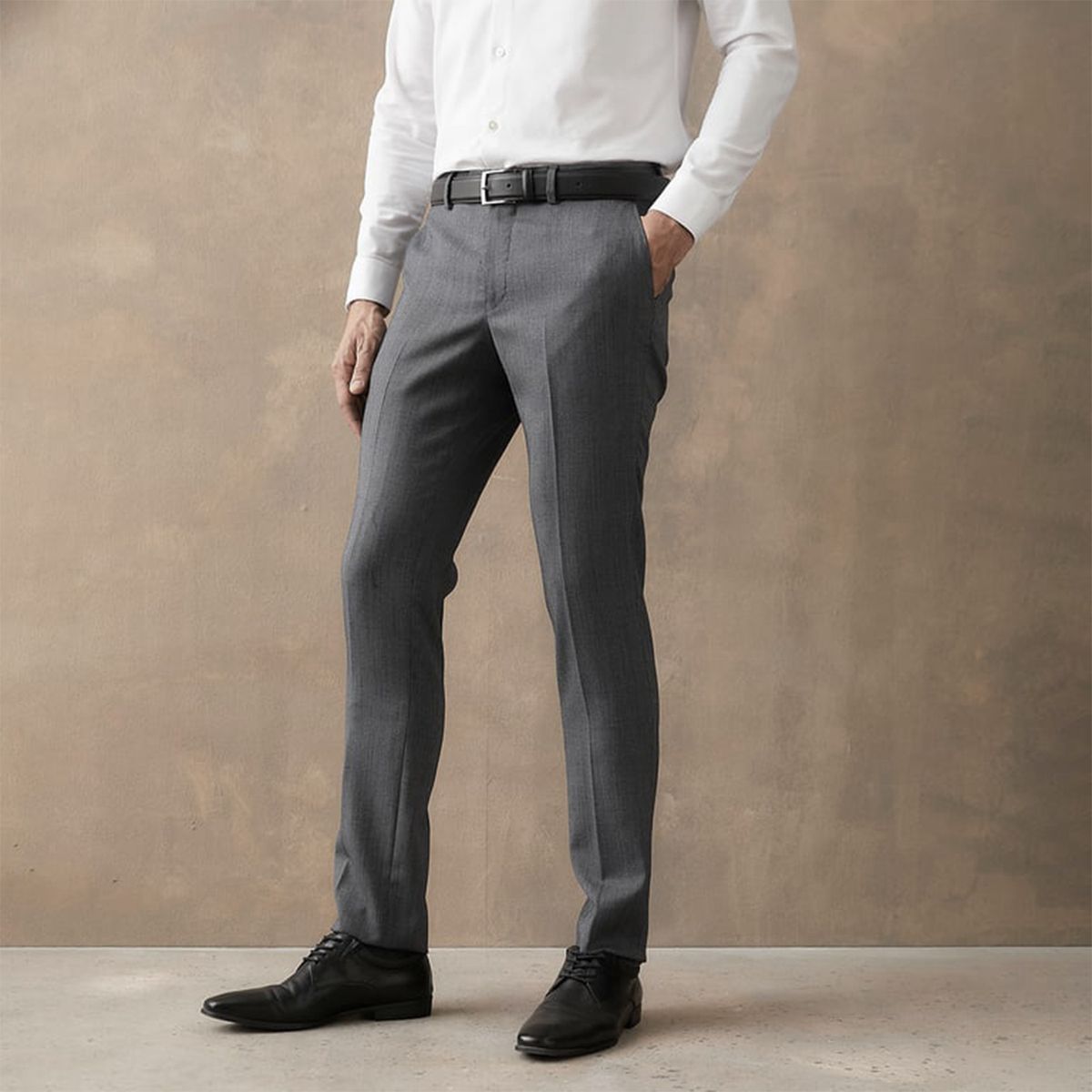 WOLF&HANK - Pantalón de Vestir Hombre Wolf&Hank Slim Fit Lana