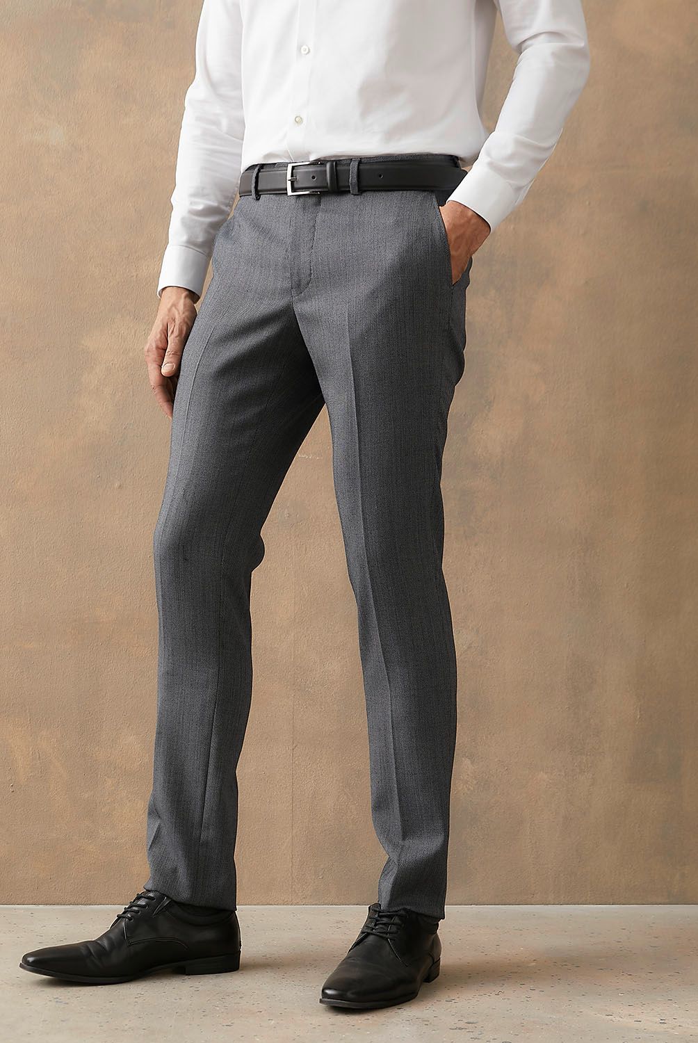 WOLF&HANK - Pantalón de Vestir Hombre Wolf&Hank Slim Fit Lana
