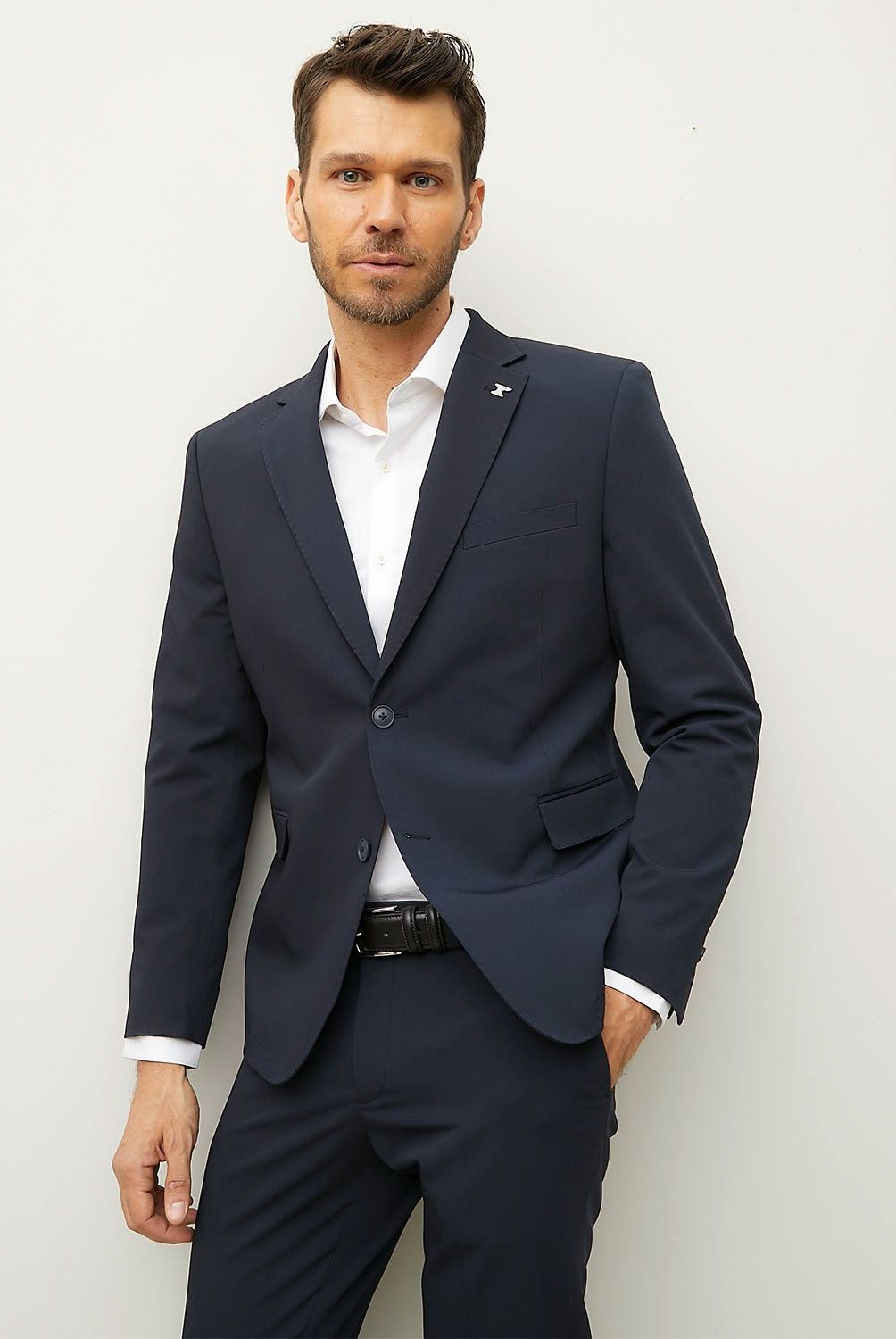 WOLF&HANK - Chaqueta Traje Formal Hombre Slim Fit Performance Wolf&Hank