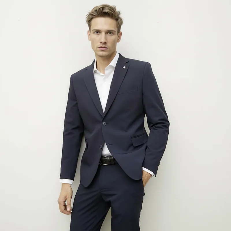 WOLF&HANK - Chaqueta Traje Formal Hombre Slim Fit Performance Wolf&Hank