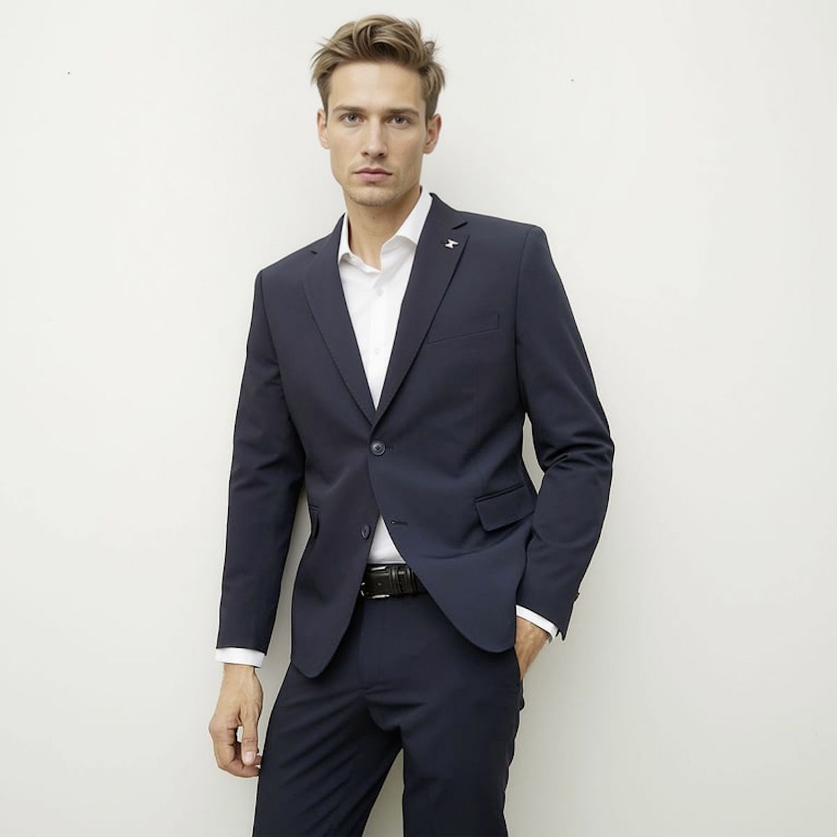 WOLF&HANK - Chaqueta Traje Formal Hombre Slim Fit Performance Wolf&Hank