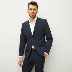 WOLF&HANK - Chaqueta Traje Formal Hombre Slim Fit Performance