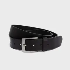 AMERICANINO - Cinturón De Cuero Casual Hombre Negro