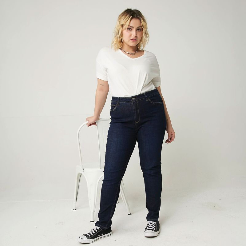 AMERICANINO - Jeans Skinny Tiro Alto Algodón Mujer Americanino