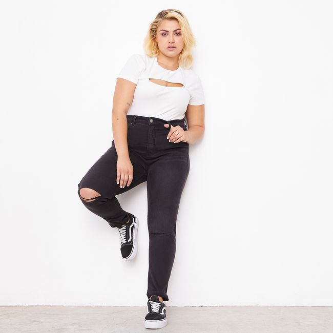 AMERICANINO - Jeans Skinny Tiro Alto Mujer Americanino