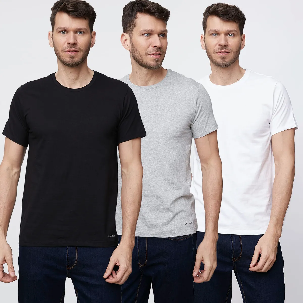 CALVIN KLEIN - Calvin Klein Pack De 3 Camisetas Algodón Hombre