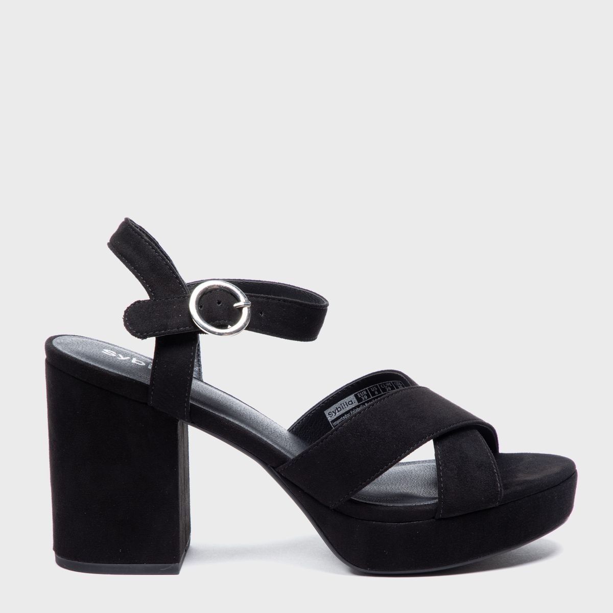 SYBILLA - Sandalia Mujer Negro Sybilla