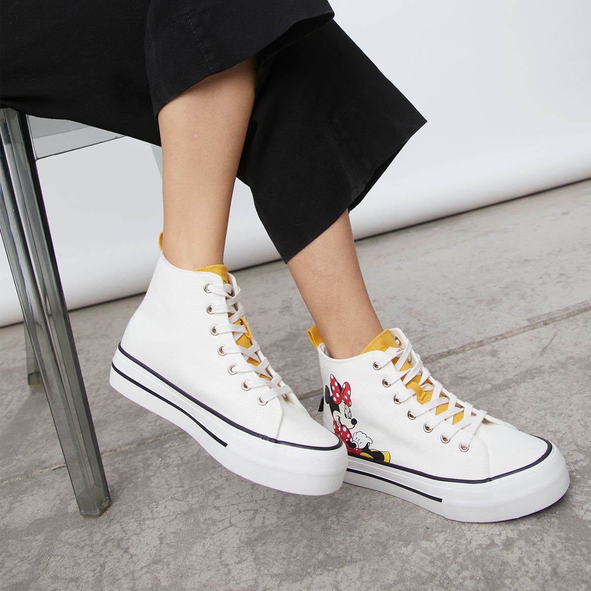 DISNEY - Zapatilla Urbana Mujer Blanco Disney