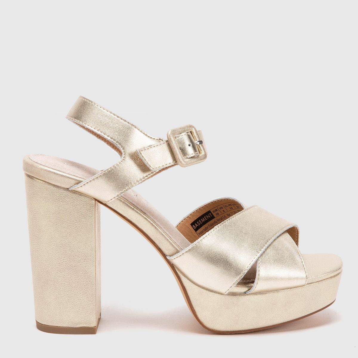 BASEMENT - Sandalia Mujer Negro Basement