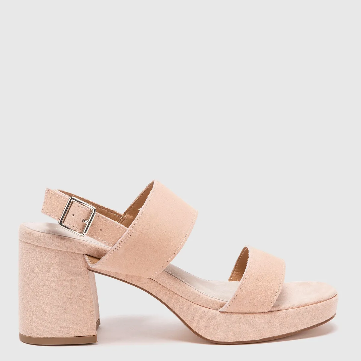BASEMENT - Sandalia Mujer Cuero Rosado Basement