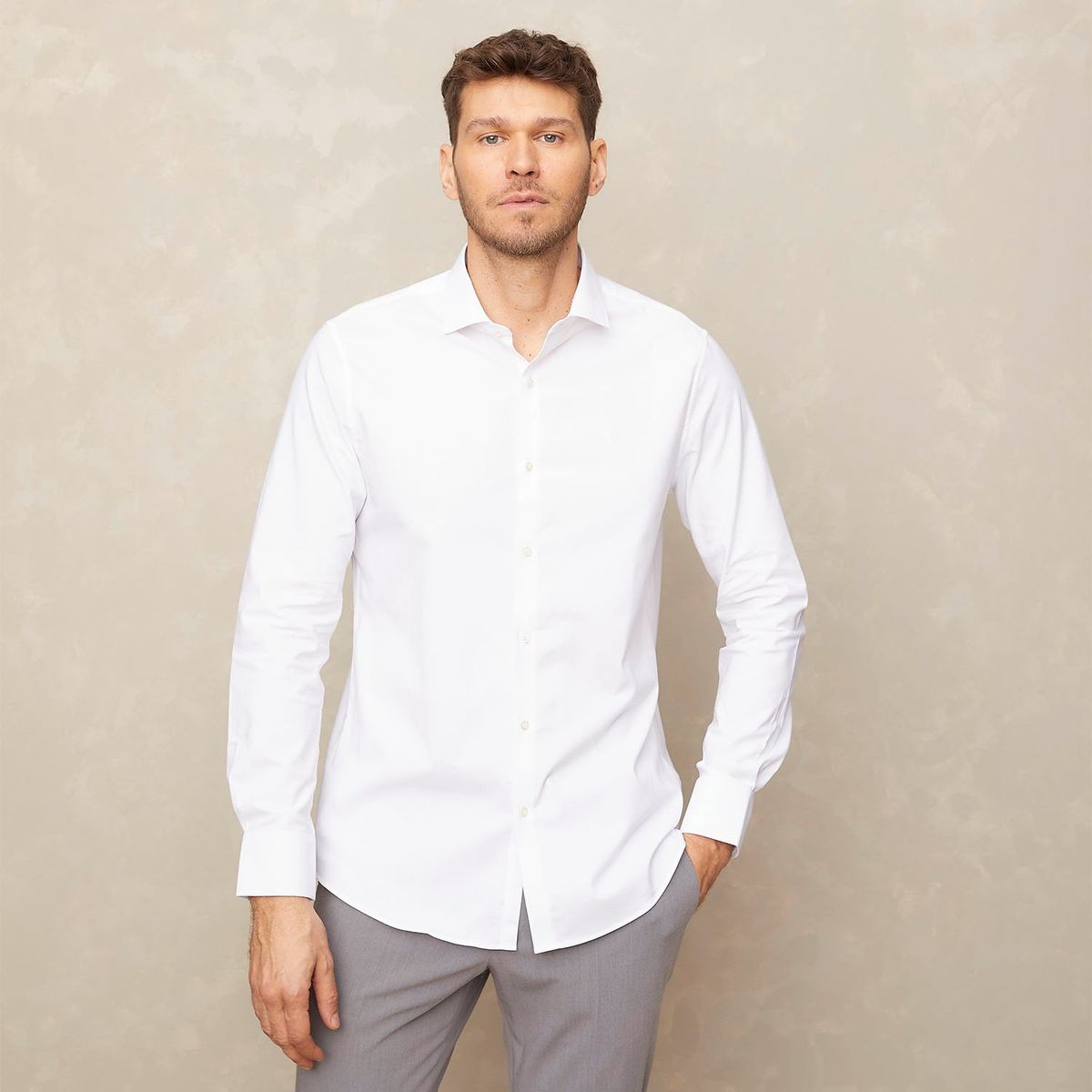 WOLF&HANK - Camisa De Vestir Formal Algodón Hombre Wolf&Hank